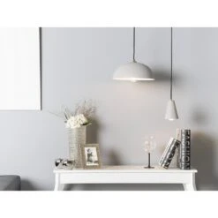 Beliani Hanglamp CARES - Grijs Metaal -Winkel Voor Woonverlichting 0f13c0c7493341c5a60f94461e73b92c