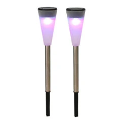 Merkloos Tuinverlichting Prikspot - LED - Gekleurd - RVS - 36 Cm -Winkel Voor Woonverlichting 1000000036 0101