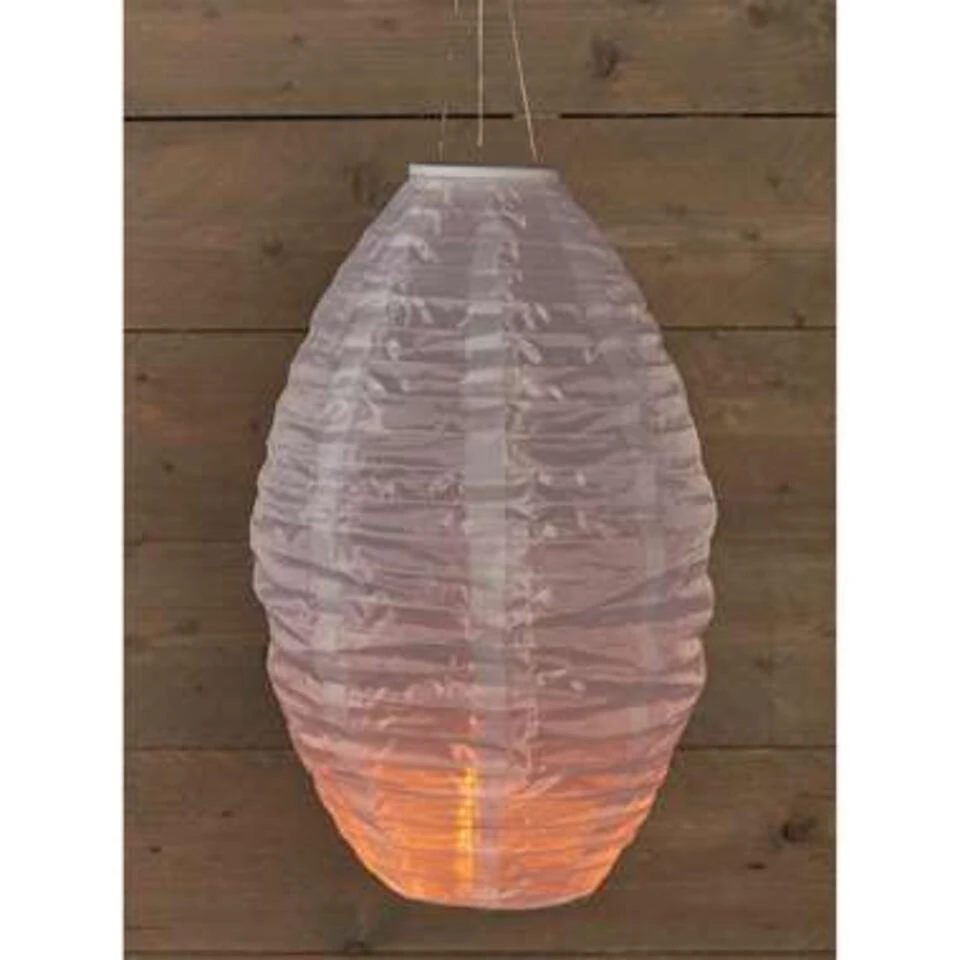 Merkloos Lampion - Solar - Met Realistisch Vlameffect - 30 X 50 Cm 4 Merkloos Lampion - Solar - Met Realistisch Vlameffect - 30 X 50 Cm - Afbeelding 2