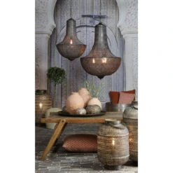 Tafellamp Udupi - Bruin - Ø31cm -Winkel Voor Woonverlichting 1000008662 0111