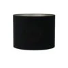 Cilinder Lampenkap Velours - Zwart - Ø50x38cm -Winkel Voor Woonverlichting 1000008780