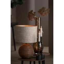 Cilinder Lampenkap Saverna - Bruin - Ø40x30cm -Winkel Voor Woonverlichting 1000008786 0101