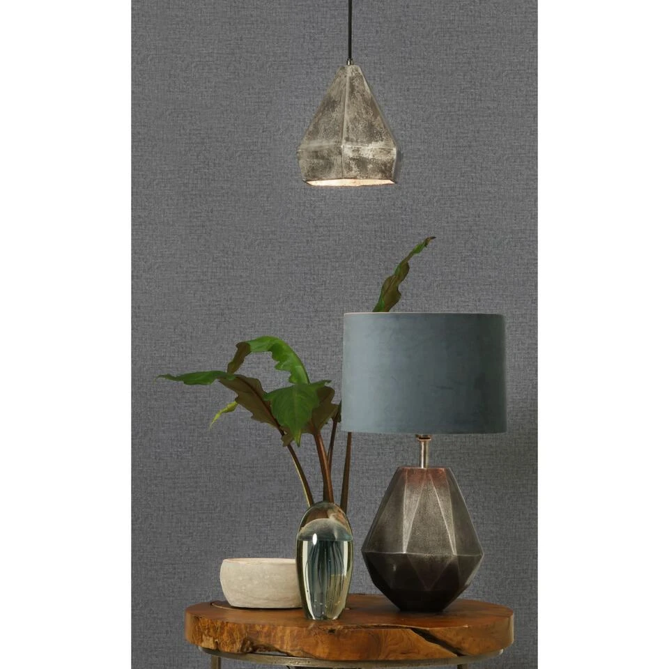 Cilinder Lampenkap Velours - Dusty Blue - Ø30x21cm 5 Cilinder Lampenkap Velours - Dusty Blue - Ø30x21cm - Afbeelding 3