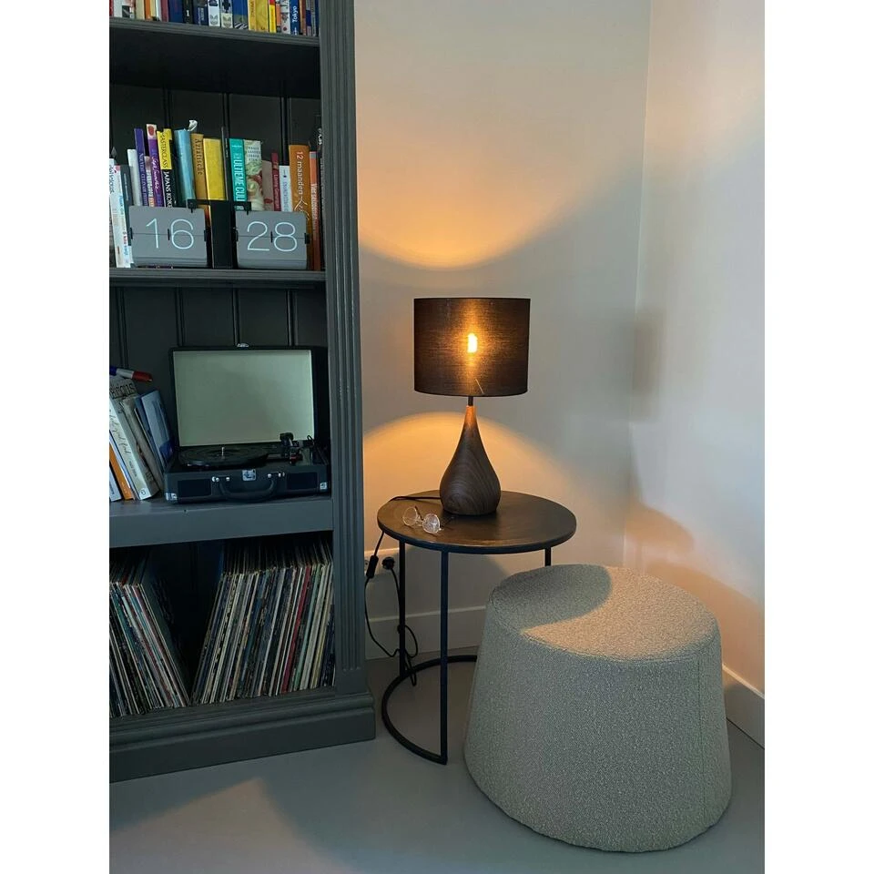 Tafellamp Svante - Zwart/Hout - Ø28cm 4 Tafellamp Svante - Zwart/Hout - Ø28cm - Afbeelding 2