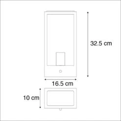 QAZQA Buitenwandlamp Zwart Met Licht-donker Sensor - Rotterdam 1 -Winkel Voor Woonverlichting 1000014940 0102