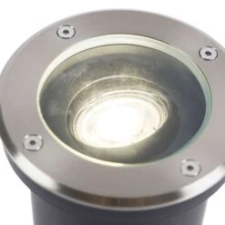 QAZQA Smart Buiten Grondspot RVS Incl. WiFi GU10 IP65 - Delux -Winkel Voor Woonverlichting 1000014948 0102