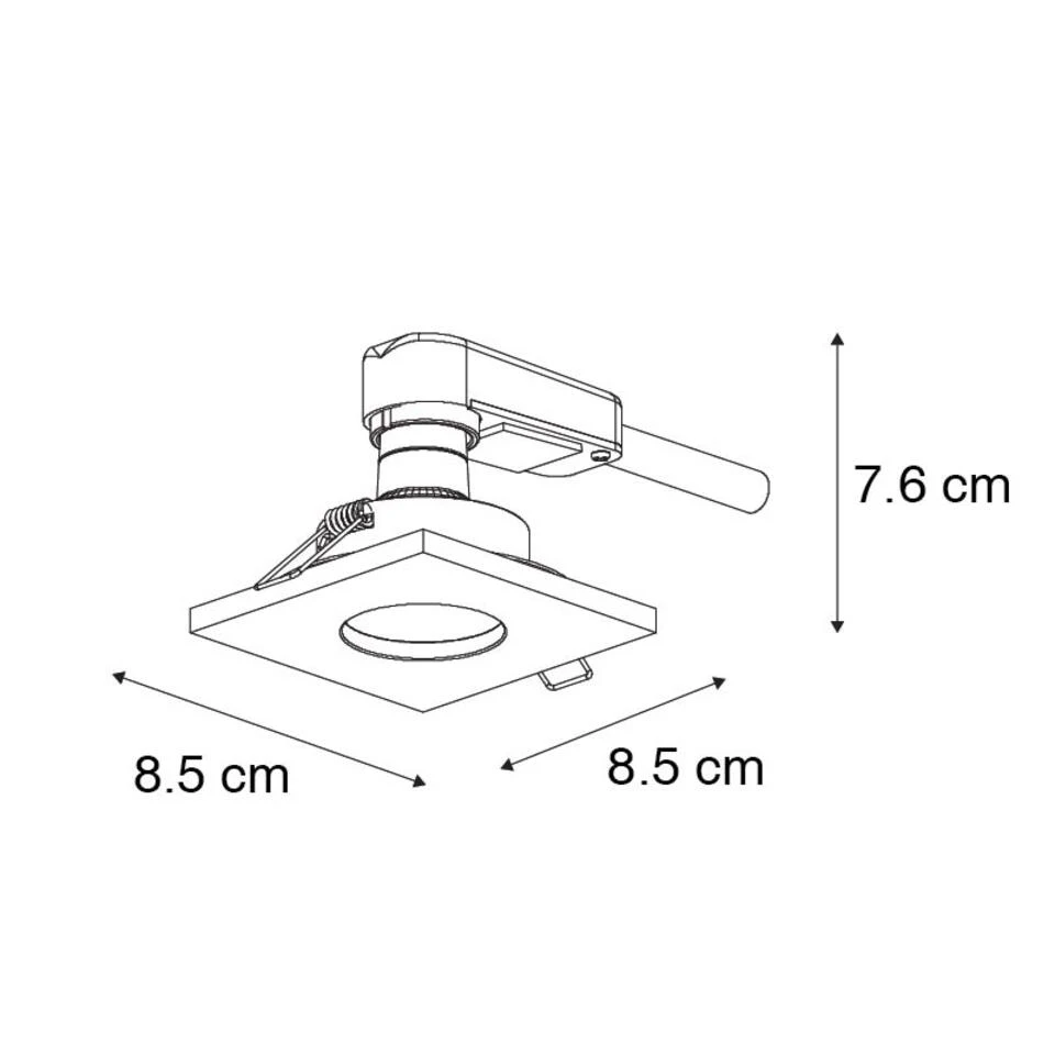 QAZQA Moderne Badkamer Inbouwspot Zwart - Doku 5 QAZQA Moderne Badkamer Inbouwspot Zwart - Doku - Afbeelding 3