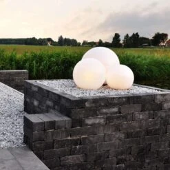 QAZQA Buitenlamp Met Grondpin 50 Cm IP44 - Bol -Winkel Voor Woonverlichting 1000014989 0103