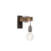 QAZQA IndustriÃ«le Wandlamp Zwart Met Hout - Gallow -Winkel Voor Woonverlichting 1000015361