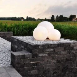 Ylumen Buitenlamp Globe - 1 Lichts - 40 X40 Cm - Wit -Winkel Voor Woonverlichting 1000016520 0103