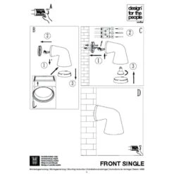 Nordlux Buitenlamp Front - 1 Lichts - 17 X15.6 Cm - Zwart -Winkel Voor Woonverlichting 1000016530 0103