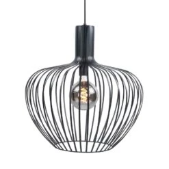 Highlight Hanglamp Mela - 1 Lichts - 50 X160 Cm - Zwart 5 Highlight Hanglamp Mela - 1 Lichts - 50 X160 Cm - Zwart -Winkel Voor Woonverlichting 1000016573 0101