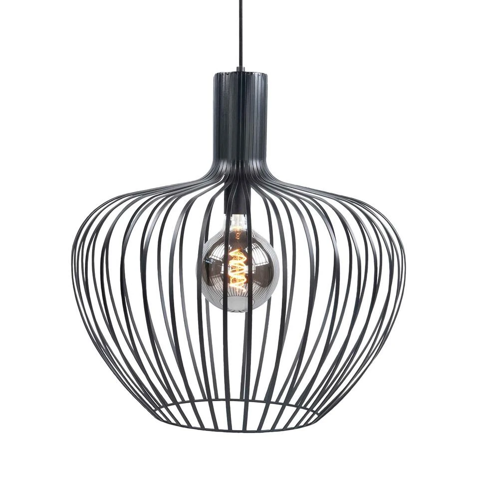 Highlight Hanglamp Mela - 1 Lichts - 50 X160 Cm - Zwart 4 Highlight Hanglamp Mela - 1 Lichts - 50 X160 Cm - Zwart - Afbeelding 2