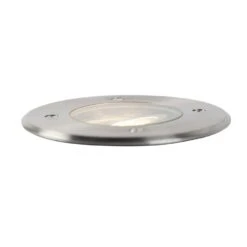 QAZQA Moderne Grondspot Staal 16,5 Cm IP67 - Basic Round -Winkel Voor Woonverlichting 1000017675 0101