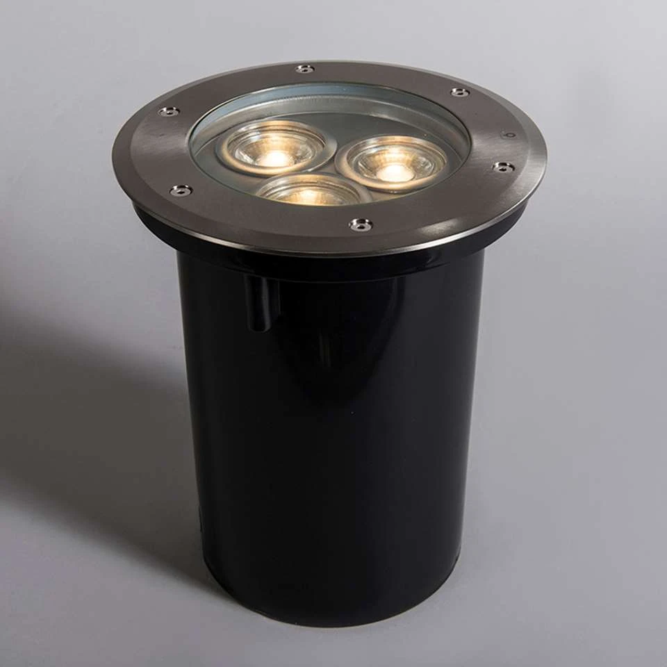 QAZQA Grondspot Staal RVS IP67 - Tribus 5 QAZQA Grondspot Staal RVS IP67 - Tribus - Afbeelding 3