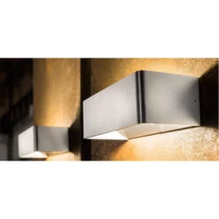 Artdelight Wandlamp Mainz - 2 Lichts - 10 X7 Cm - Aluminium -Winkel Voor Woonverlichting 1000021345 0102