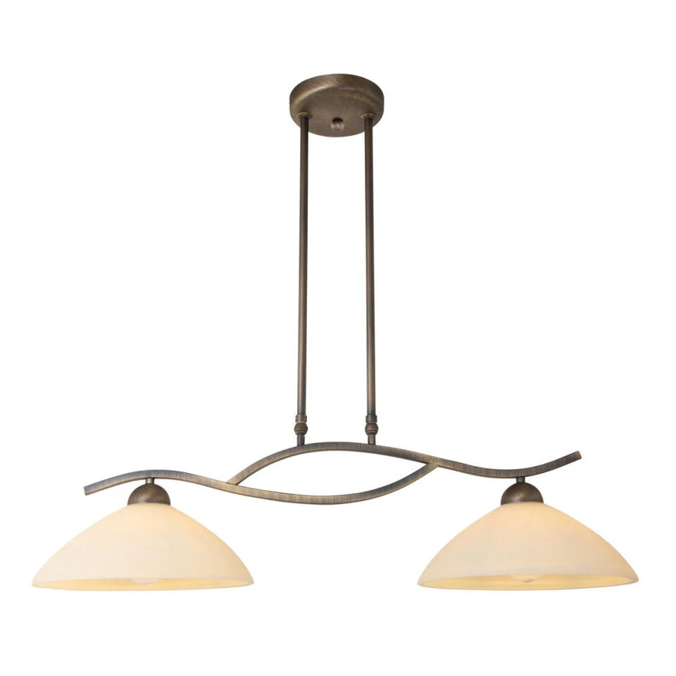 Steinhauer Hanglamp Capri - 2 Lichts - 80x126 Cm - Brons 4 Steinhauer Hanglamp Capri - 2 Lichts - 80x126 Cm - Brons - Afbeelding 2