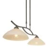 Steinhauer Hanglamp Capri - 2 Lichts - 80x126 Cm - Brons -Winkel Voor Woonverlichting 1000022920