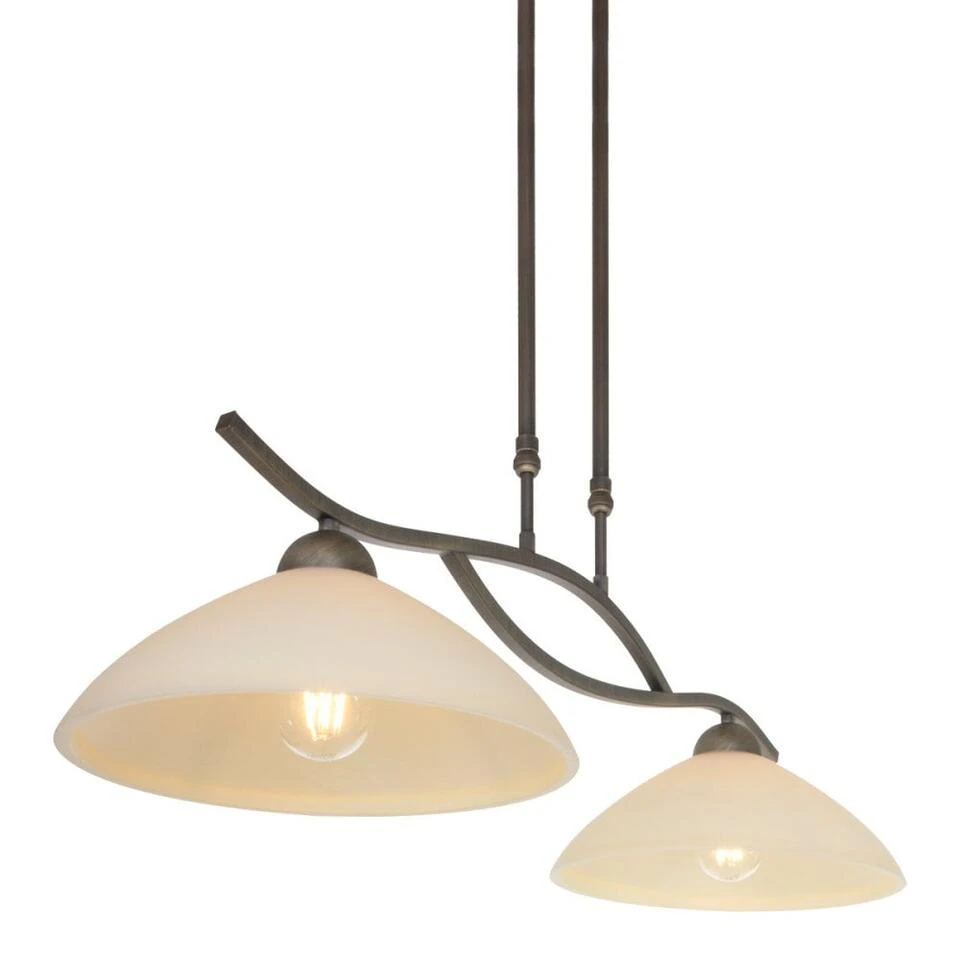 Steinhauer Hanglamp Capri - 2 Lichts - 80x126 Cm - Brons 3 Steinhauer Hanglamp Capri - 2 Lichts - 80x126 Cm - Brons