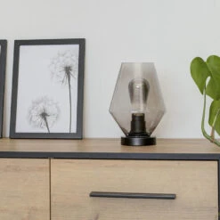 Steinhauer Tafellamp Ancilla - 1 Lichts - 16x32 Cm - Zwart -Winkel Voor Woonverlichting 1000023240 0103