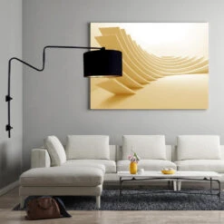 Anne Light & Home Wandlamp Anne - 1 Lichts - 100x70 Cm - Zwart -Winkel Voor Woonverlichting 1000023340 0103