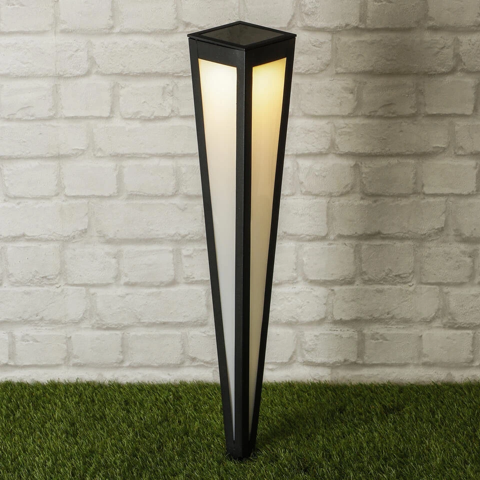 Prikspot - Zwart - Solar Tuinverlichting - 75 Cm 4 Prikspot - Zwart - Solar Tuinverlichting - 75 Cm - Afbeelding 2