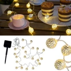 Pauleen Solar Glamour Lampion Ketting - 10 Lampjes -Winkel Voor Woonverlichting 1000031444 0101