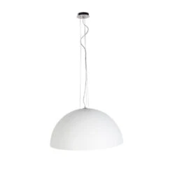 QAZQA Moderne Hanglamp Wit 70 Cm - Magna -Winkel Voor Woonverlichting 1000031843 0101
