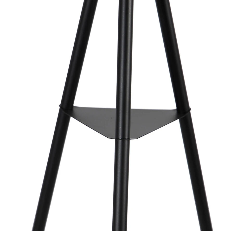 QAZQA Industriële Vloerlamp Tripod Staal Zwart - Bliss Vefa 6 QAZQA Industriële Vloerlamp Tripod Staal Zwart - Bliss Vefa - Afbeelding 4