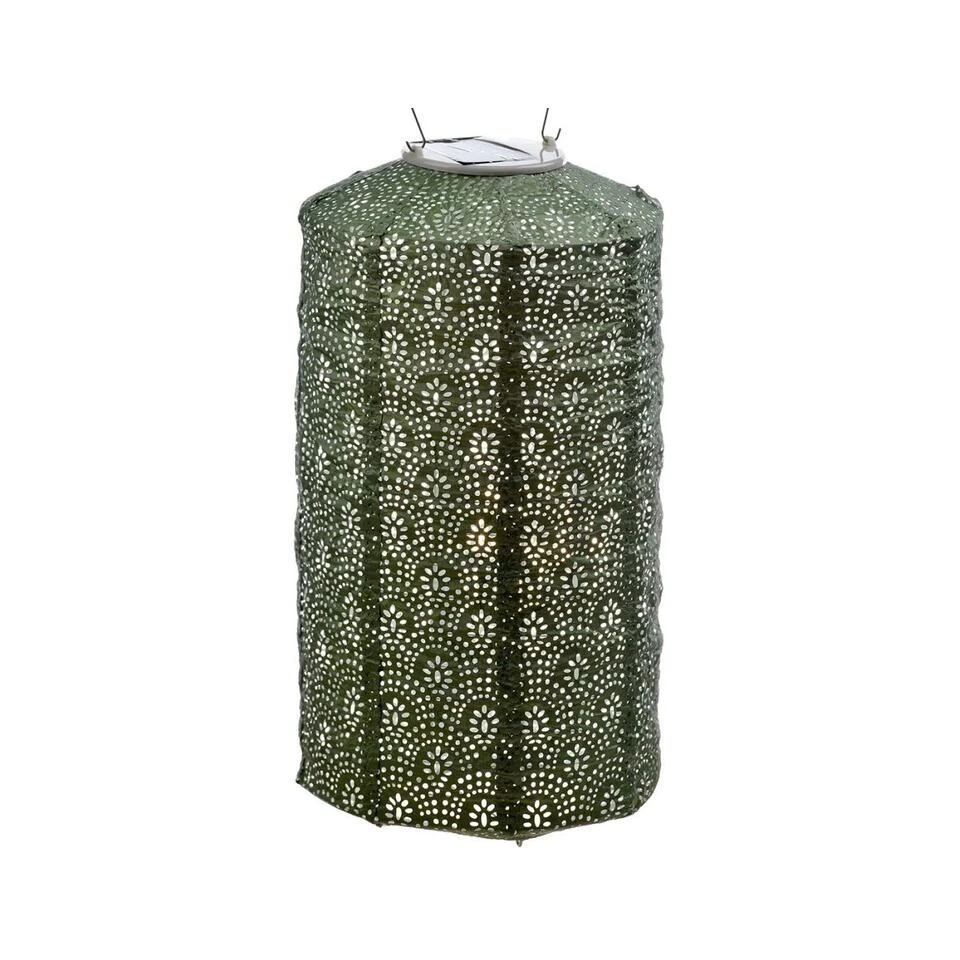 Lumiz Solar Lampion Fan Cylinder - Solar Tuinverlichting - 18 Cm - Licht Groen 4 Lumiz Solar Lampion Fan Cylinder - Solar Tuinverlichting - 18 Cm - Licht Groen - Afbeelding 2