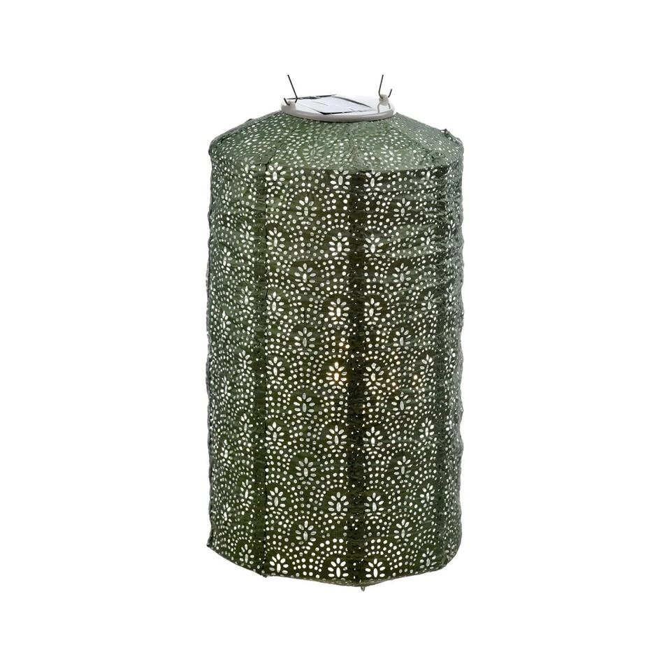 Lumiz Solar Lampion Fan Cylinder - Solar Tuinverlichting - 18 Cm - Licht Groen 3 Lumiz Solar Lampion Fan Cylinder - Solar Tuinverlichting - 18 Cm - Licht Groen