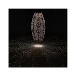 Lumiz Solar Lampion Bazaar Long Oval - Solar Tuinverlichting - 20 Cm - Koper -Winkel Voor Woonverlichting 1000033346 0110