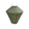 Lumiz Solar Lampion Sashiko Diamond - 28 Cm - Licht Groen