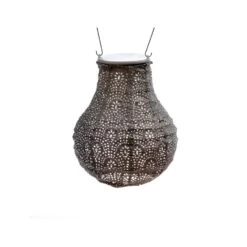 Lumiz Solar Buitenlampion Fan Bulb - Solar Tuinverlichting - 16 Cm - Taupe