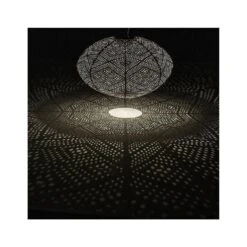 Lumiz Solar Buitenlampion Paisley Oval - Solar Tuinverlichting - 40 Cm - Taupe -Winkel Voor Woonverlichting 1000033357 0110