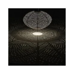 Lumiz Solar Buitenlampion Paisley Oval - Solar Tuinverlichting - 40 Cm - Taupe
