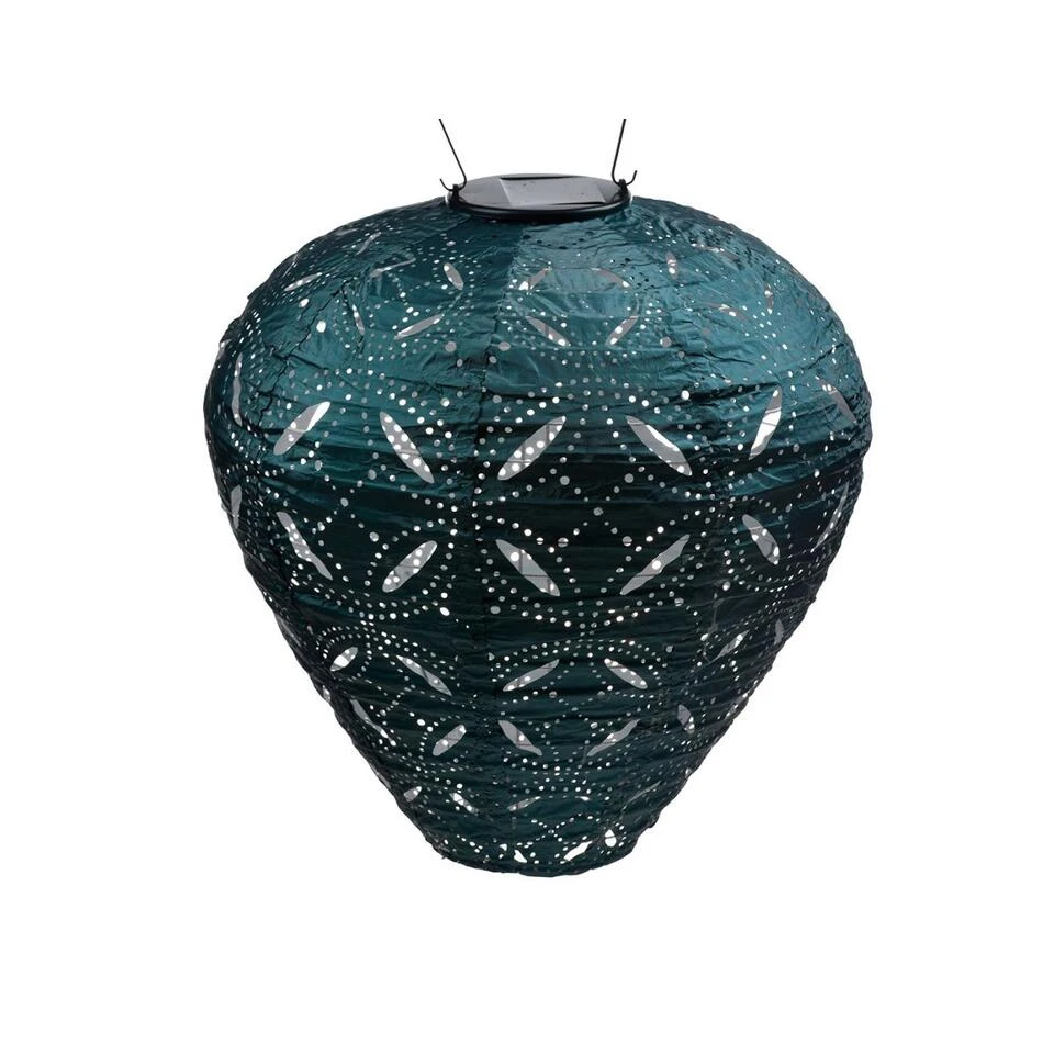 Lumiz Solar Lampion Mandela Balloon - Solar Tuinverlichting - 30 Cm - Zeeblauw 4 Lumiz Solar Lampion Mandela Balloon - Solar Tuinverlichting - 30 Cm - Zeeblauw - Afbeelding 2