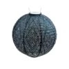 Lumiz Solar Buitenlampion Ikat Rond - Solar Tuinverlichting - 30 Cm - Petrol -Winkel Voor Woonverlichting 1000033368