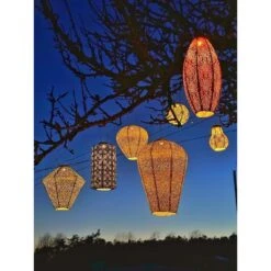 Lumiz Solar Lampion Paisley Cylinder - Solar Tuinverlichting - 18 Cm - Roze -Winkel Voor Woonverlichting 1000033370 0111