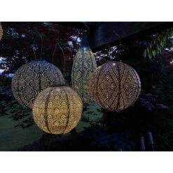 Lumiz Solar Lampion Occult Rond - Solar Tuinverlichting - 20 Cm - Lichtgroen -Winkel Voor Woonverlichting 1000034309 0110