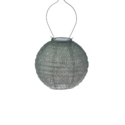Lumiz Solar Lampion Occult Rond - Solar Tuinverlichting - 20 Cm - Lichtgroen