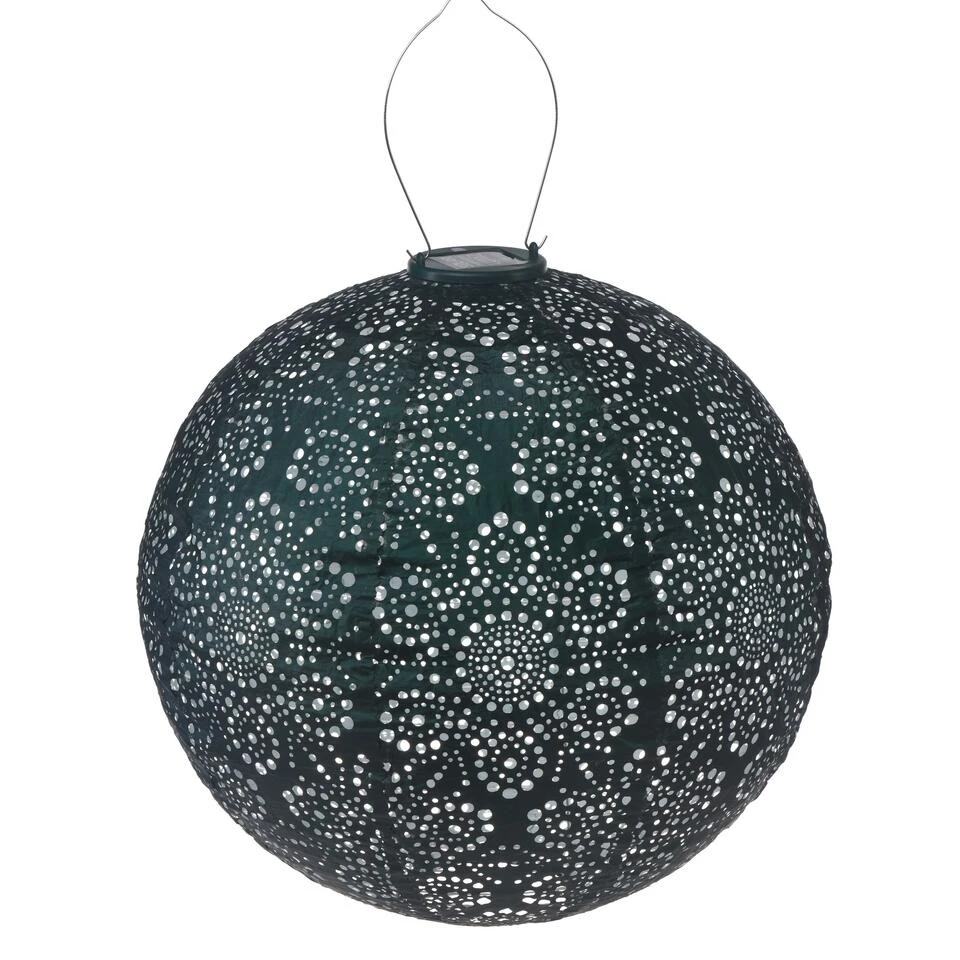 Lumiz Solar Buitenlampion Fiore Rond - Solar Tuinverlichting - 40 Cm - Groen 4 Lumiz Solar Buitenlampion Fiore Rond - Solar Tuinverlichting - 40 Cm - Groen - Afbeelding 2