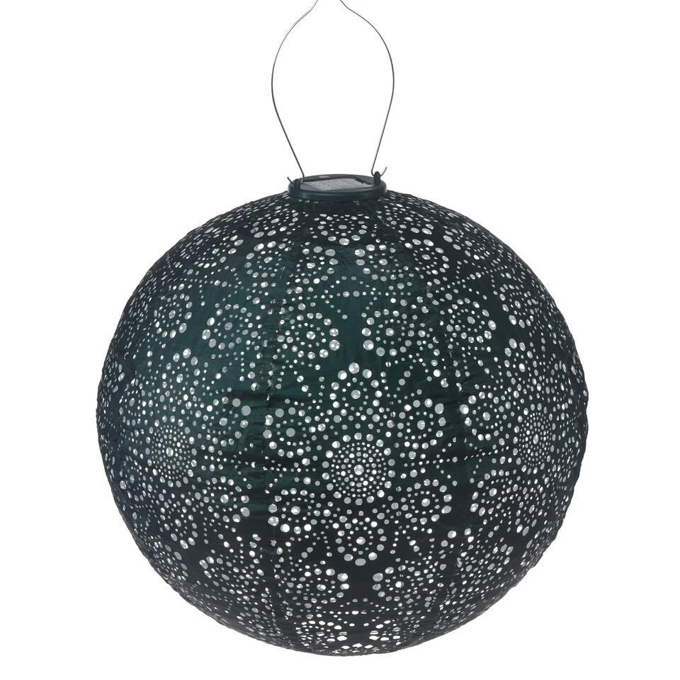 Lumiz Solar Buitenlampion Fiore Rond - Solar Tuinverlichting - 40 Cm - Groen 3 Lumiz Solar Buitenlampion Fiore Rond - Solar Tuinverlichting - 40 Cm - Groen
