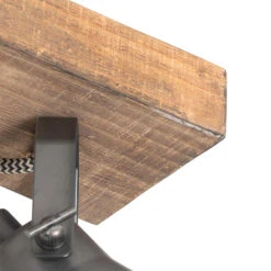 QAZQA Landelijke Spot Zwart Met Hout 2-lichts Verstelbaar - Jelle 9 QAZQA Landelijke Spot Zwart Met Hout 2-lichts Verstelbaar - Jelle -Winkel Voor Woonverlichting 1000039598 0103