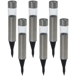 Pro Garden Tuinverlichting Prikspotjes - Set 6 Stuks - Solar - 23 Cm