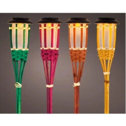 Lumineo Tuinfakkel Bodi - Solar - Oranje - Vlameffect - 54 Cm -Winkel Voor Woonverlichting 1000043579 0101