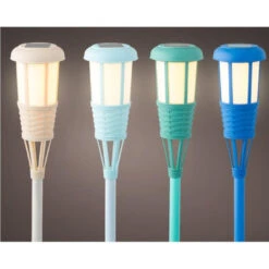 Lumineo Tuinfakkel - Solar - Blauw - 61 Cm -Winkel Voor Woonverlichting 1000043583 0102