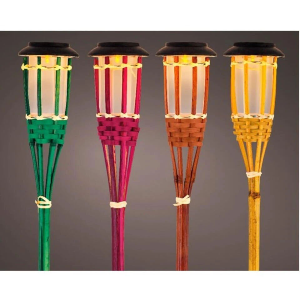 Lumineo Tuinfakkel Bodi - Solar - Roze - Vlameffect - 54 Cm 4 Lumineo Tuinfakkel Bodi - Solar - Roze - Vlameffect - 54 Cm - Afbeelding 2