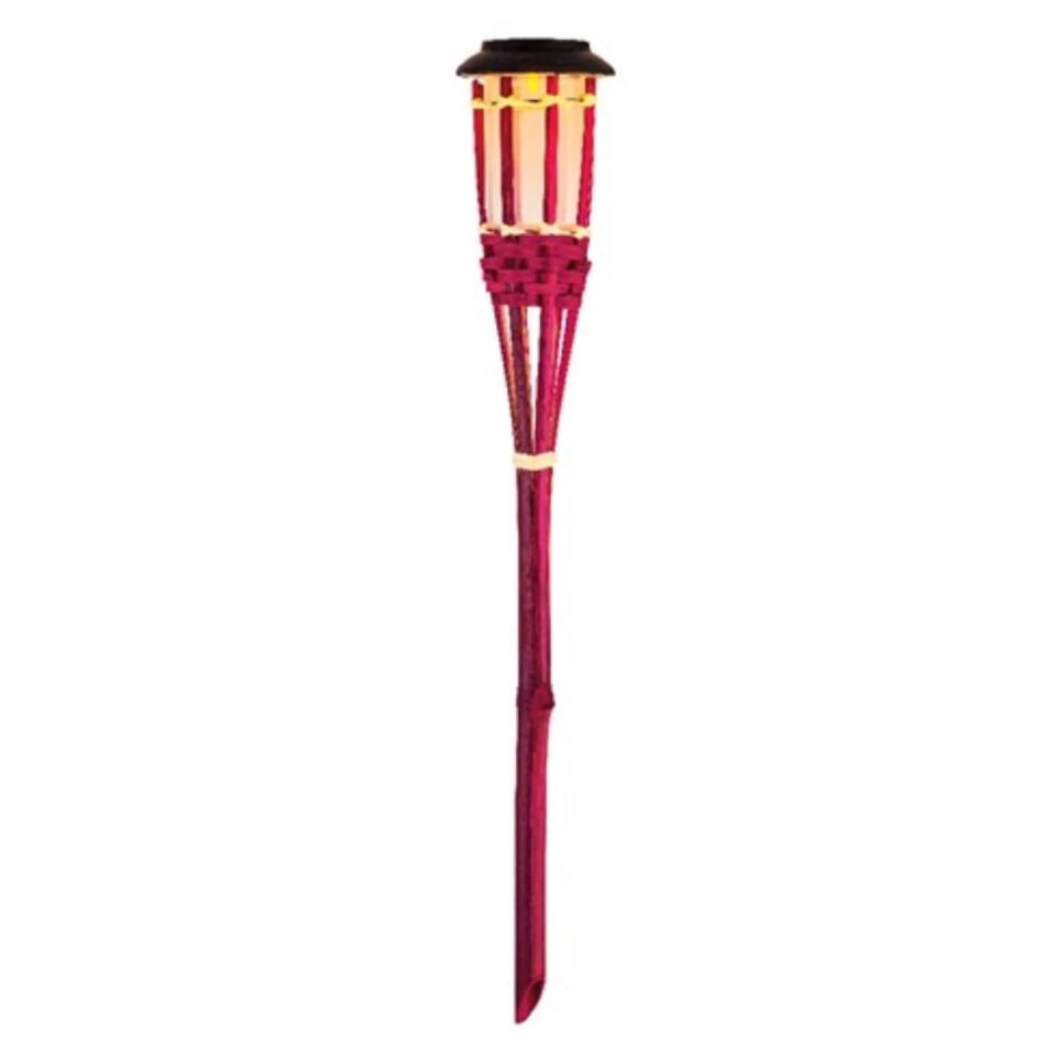 Lumineo Tuinfakkel Bodi - Solar - Roze - Vlameffect - 54 Cm 3 Lumineo Tuinfakkel Bodi - Solar - Roze - Vlameffect - 54 Cm