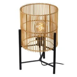 Lucide JANTINE Tafellamp - Licht Hout -Winkel Voor Woonverlichting 1000044847 0103